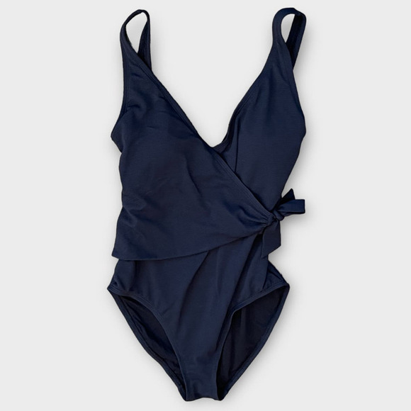 NWT Tommy Bahama Pique Colada Wrap Front Swimsuit Size 10 - Picture 2 of 8